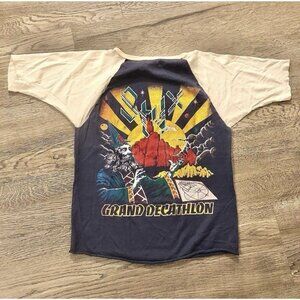VTG 1979 Styx Raglan Shirt Adult The Grand Decathlon Tour Concert Size M RARE